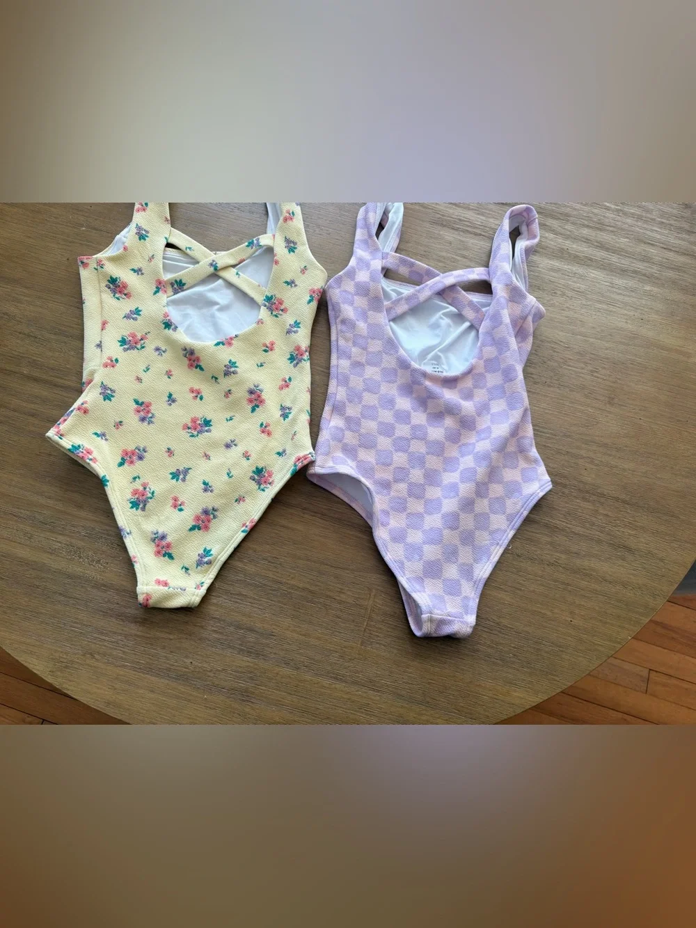 Old Navy Girls' Pastel one piece swimsuit bundle size 8 M